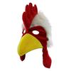 Funny Plush Rooster Hat Chicken Dress Up Animal Costume Hat Warm Fun Animal Headgear for Adults Teens Theme Christmas Party Cap