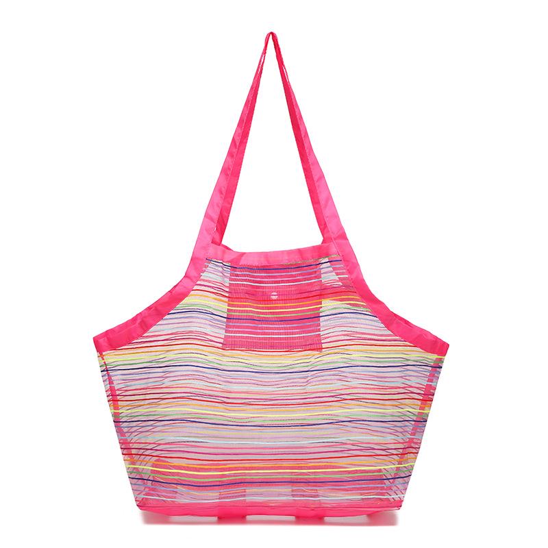 Kids' Extra Large Colorful Mesh Beach Toy Bag