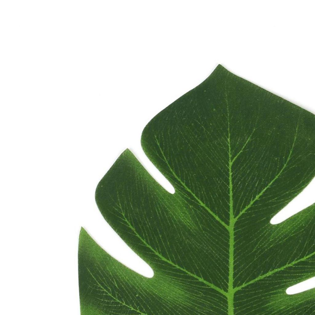 60x Tropical Decoration Kit Palmtera Leaves Artificial Hibiscus Flowers for Background BBQ