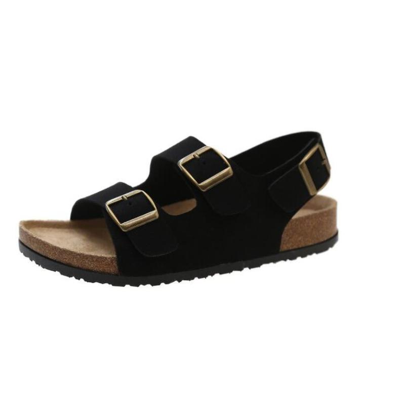 Flat Slippers Women Men Slippers Luxury Indoor Bottom Non Slip Cork Slippers Women's Beach Outdoor Home Flip Flops Sandals2024
