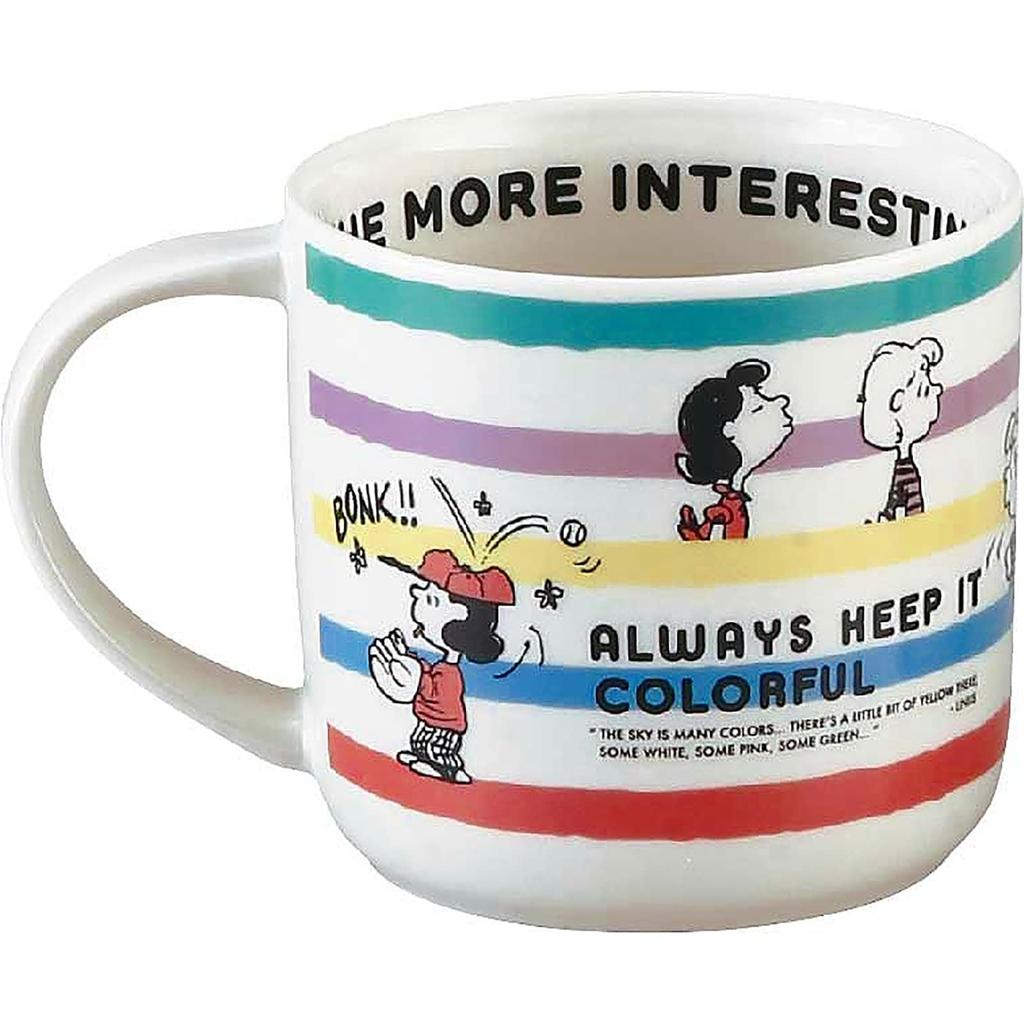 Yamaka Shoten PEANUTS Mugs Microwave Recycled Made In (Pair), Approx. 350ml, Safe, Ceramic, Japan, SN910-13