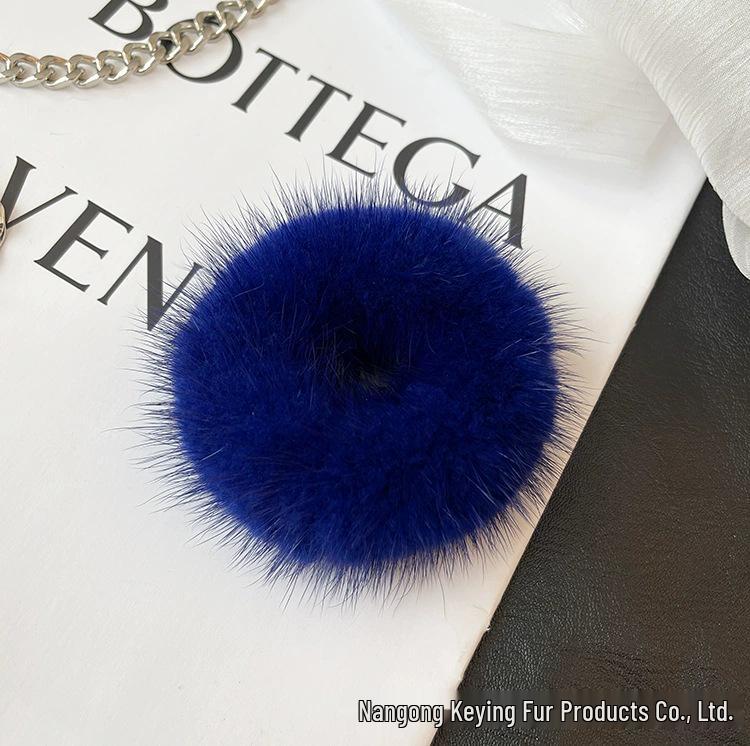 Korean Mink Fur Hair Tie: Cute & Plush High-End Hair Accessory for Women