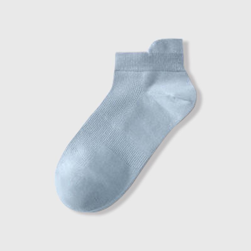 Women's Summer Thin Solid Color Mesh Earpiece Boneless Commercial Cotton Short Tube Boat Socks