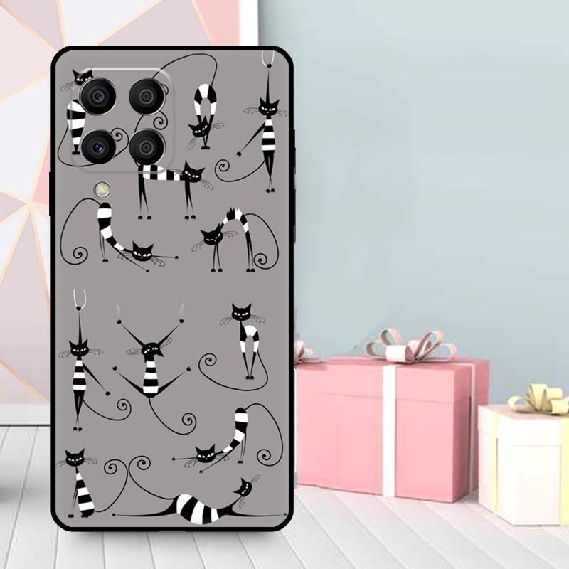 

Cute Cartoon Cats Collage Case For Samsung Galaxy M16 M31 M21 M13 M33 M53 M15 M35 M55 M36 M56 M12 M32 M52 M14 M34 M54 Samsung M34 5G