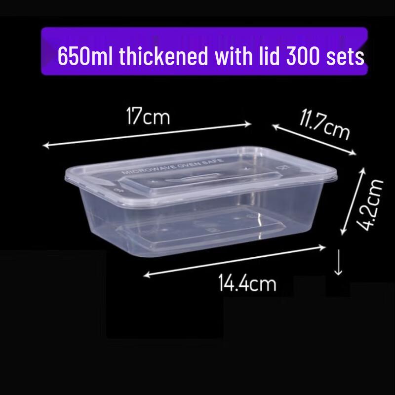 Xilianhua Disposable Square Meal Prep Containers with Lids