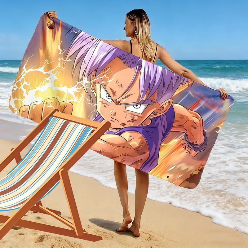 Trunks Print Beach Towel, Large Soft Quick Dry Towel for Beach Camping Swimming