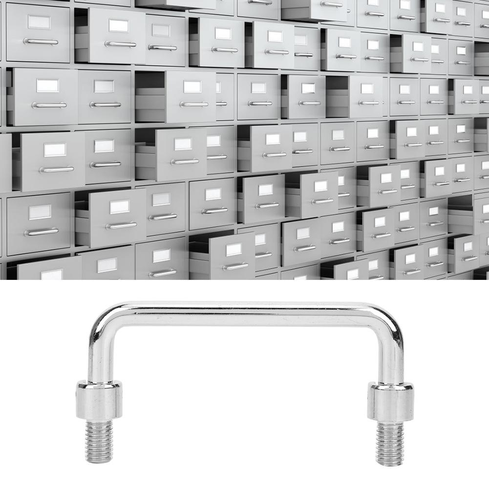 Door Pulls Cabinet Handle Hardware Parts Metal Iron 304 Stainless Steel Silver 100MM