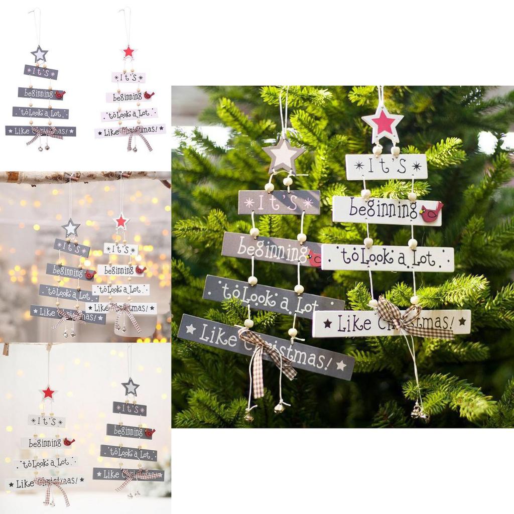 Cheerful Christmas Tree Ornament In High-quality Wood For Festive Home Decor