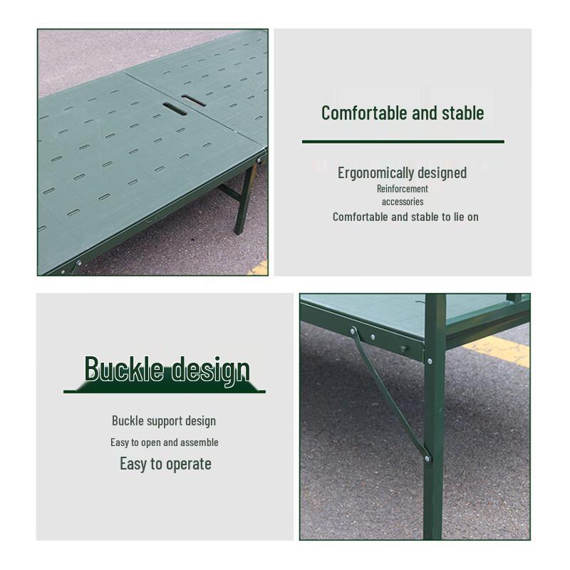Jingrui Hong Portable Plastic Steel Folding Camping Cot