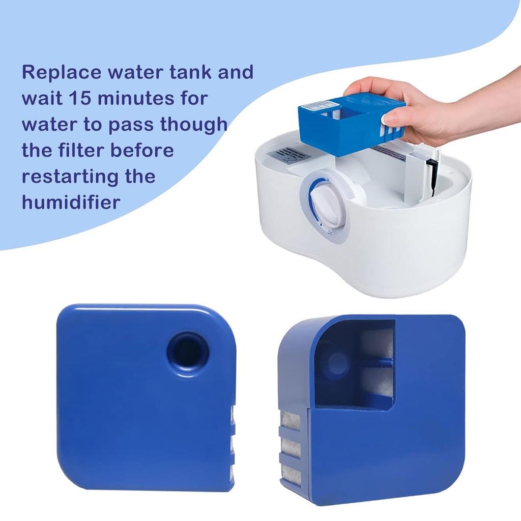 3pcs Mineral Removal Filters PDC51V1 Humidifier Demineralization Cartridges for V4600 V5100 VUL575 White Dust Collector