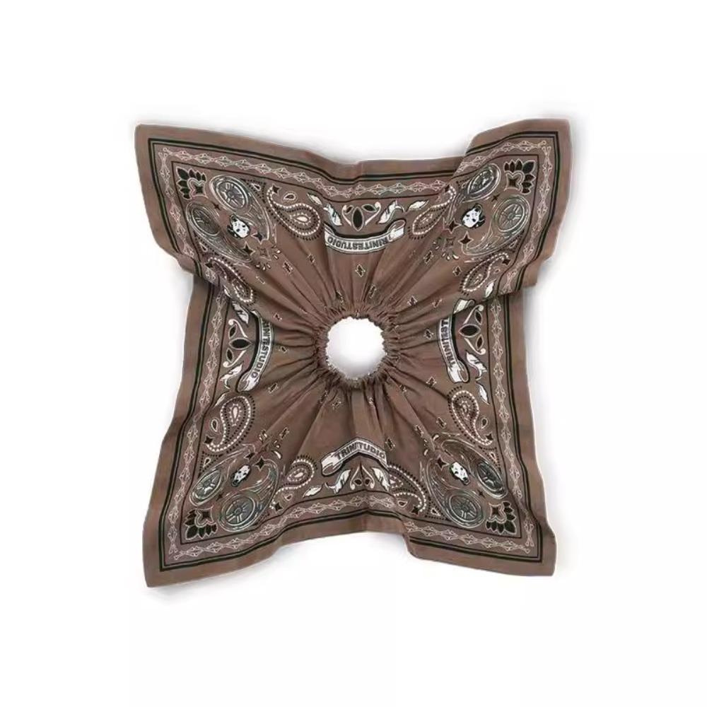 Temperament Cashew Printed Hair Rope Kerchief Hair Circle Fashion Vintage Scrunchies Streetwear