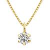 Lala Christie Necklace with Natural D SI 18K Certificate of Women's 0.1ct Diamond, Color, Grade, Gold, Authenticity, lp56-0028-yg