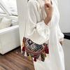 Stylish Colorblock Ethnic Fringe Envelope Bag For Women In Trendy Summer Fashion