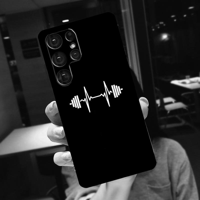 Bodybuilding Gym Fitness Case For Samsung Galaxy S23 S22 S21 Ultra S20 FE Note 10 20 S8 S9 S10 Plus Phone Cover