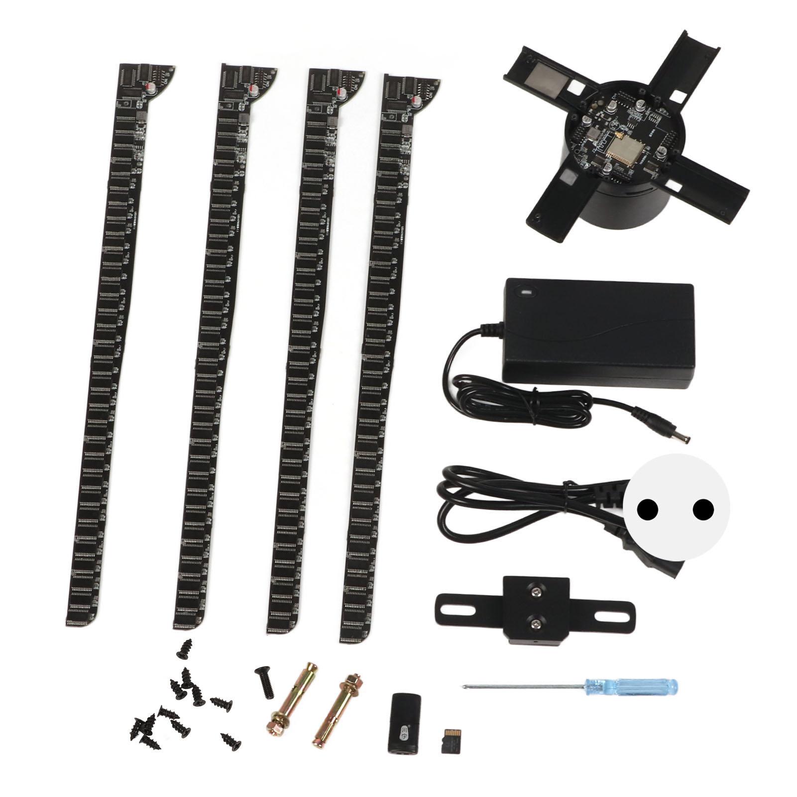 

3D Hologram Fan HD 968 LED WiFi APP Control Голографический рекламный дисплей с картой памяти 8 ГБ EU Plug