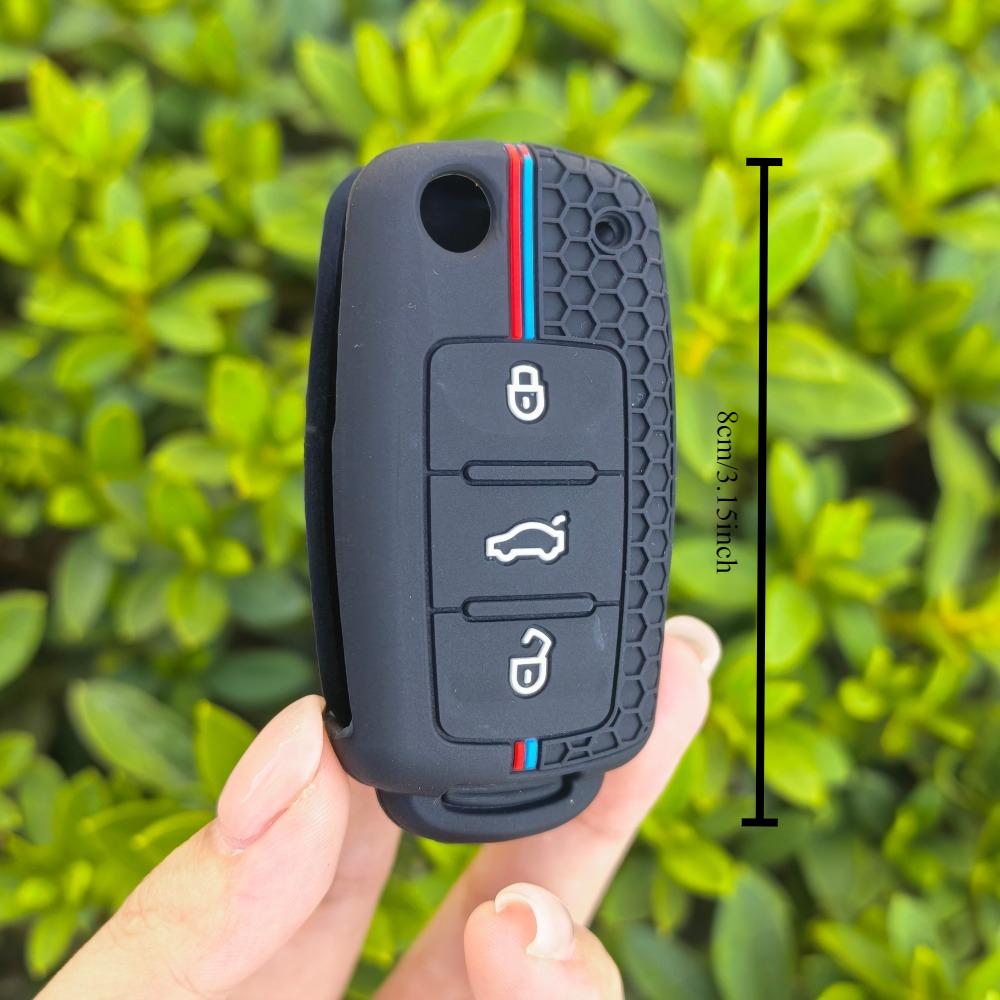 Silikon Auto Klappschlüsselanhänger Hülle Abdeckung Für SKODA Fabia Octavia Für SEAT Leon Toledo Altea Ibiza Für VW Golf Polo Bora Beetle