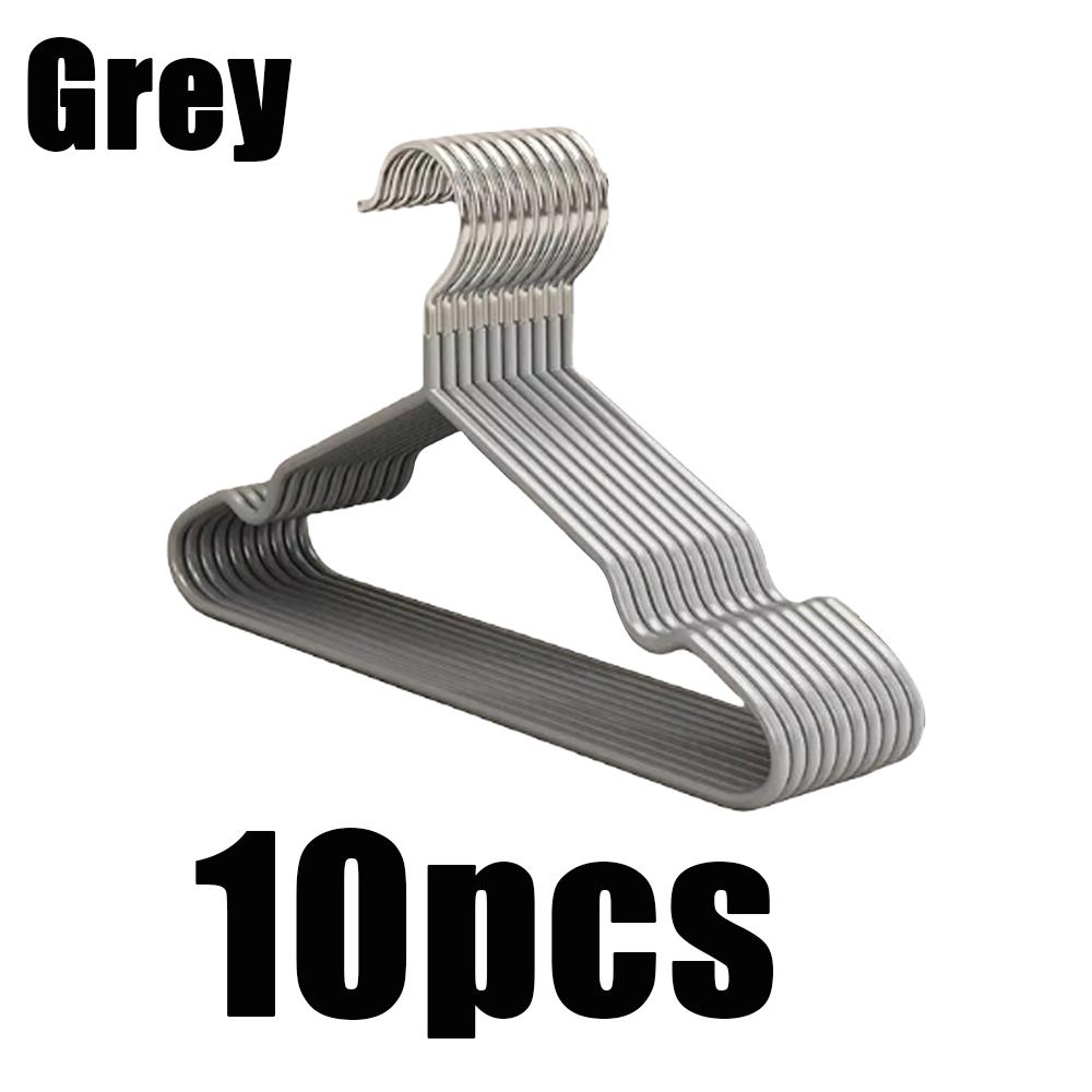 10/20pcs Iron Clothes Hanger Non-slip Coated Metal Suit Hangers Metal Shirt Jacket Hanger with Round Notches for Dress Hangers