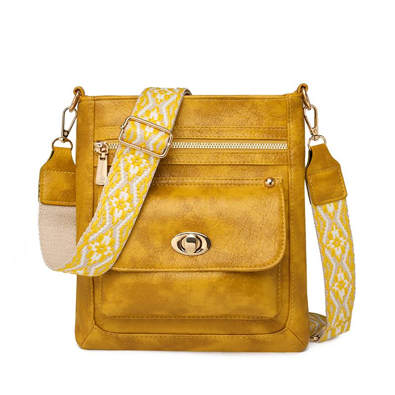 

Винтажные сумки через плечо с несколькими карманами, однотонная мягкая сумка через плечо из искусственной кожи, женская повседневная сумка-слинг для женщин, ежедневные путешествия