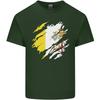 Zerrissener Vatikan-Flaggentag Unisex Leichtes Baumwoll-T-Shirt