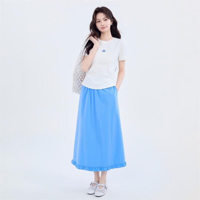 INMAN Damen Raffung Taille Schlankmachendes Kurzarm-T-Shirt