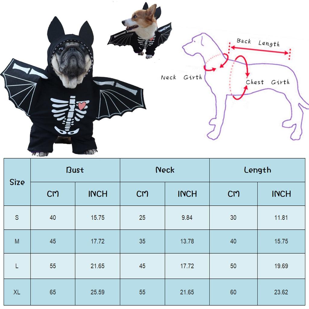 Wholesale Dog Bat Clothing Halloween Pet Costumes Bat Wings for Small Medium Large Dogs