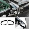 For Toyota Highlander 20-23 Bright Black Rear View Mirror Rain Eyebrow Trim 2pcs