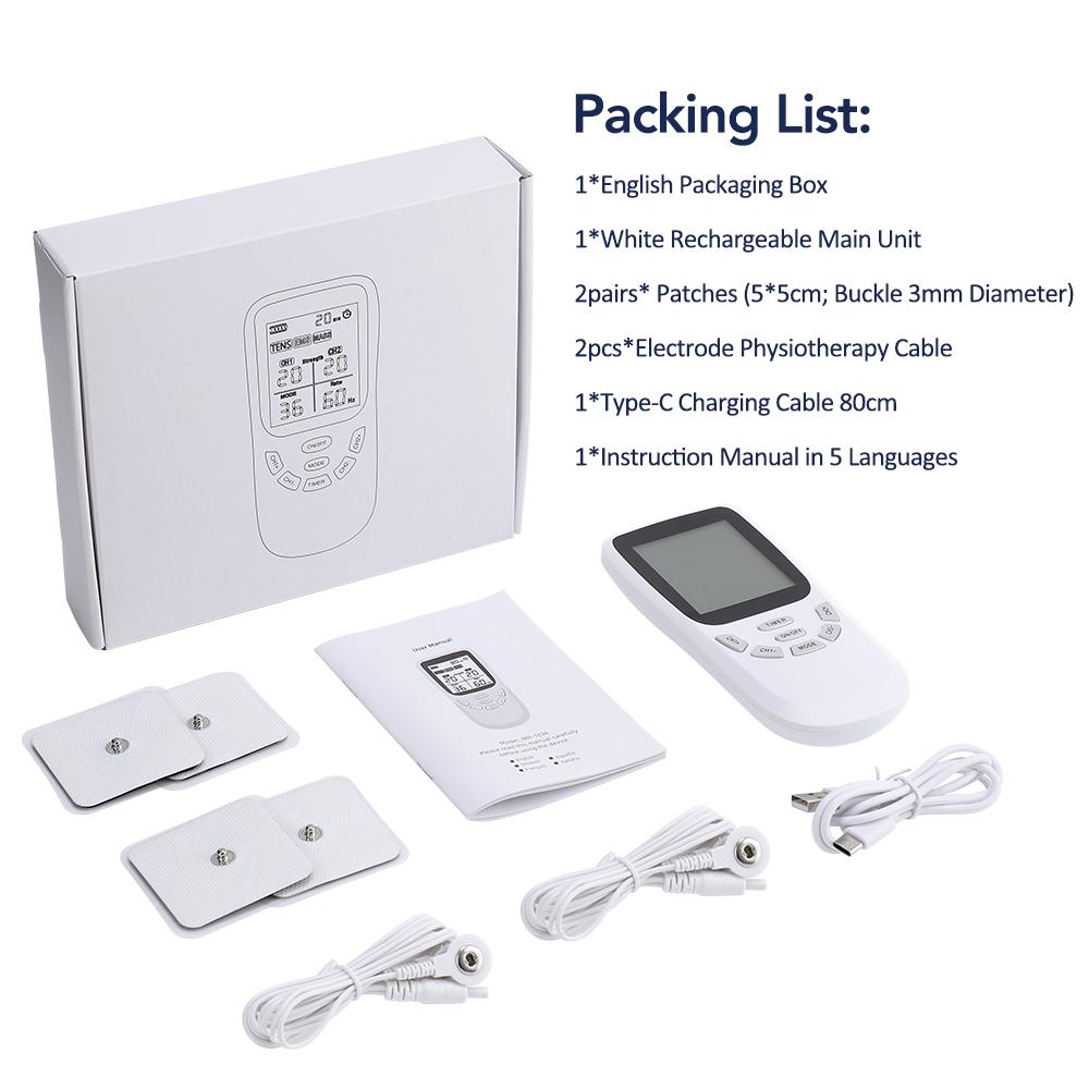 36 Modes Electric Muscle Stimulator Physiotherapy Device EMS TENS Pulse Body Massager Digital Display Therapy Slimming Machine
