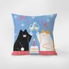 Cartoon Cat Pillowcase Interior Decoration Office Living Room Home Pillowcase