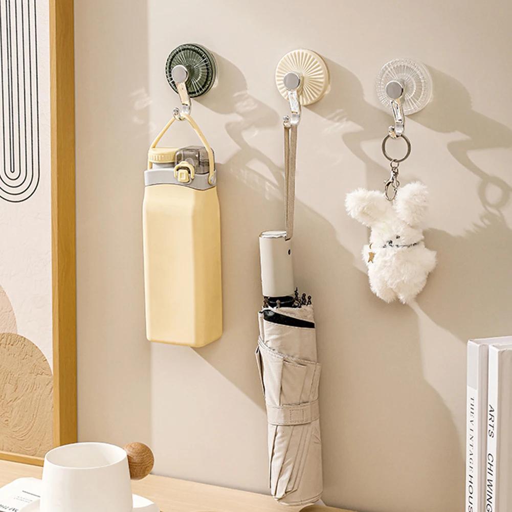 Suction Cup Hook Kitchen Wall Hook No Punching Nail Free Hanger Reusable Waterproof Shower Hook Towel Bath Ceiling Hook