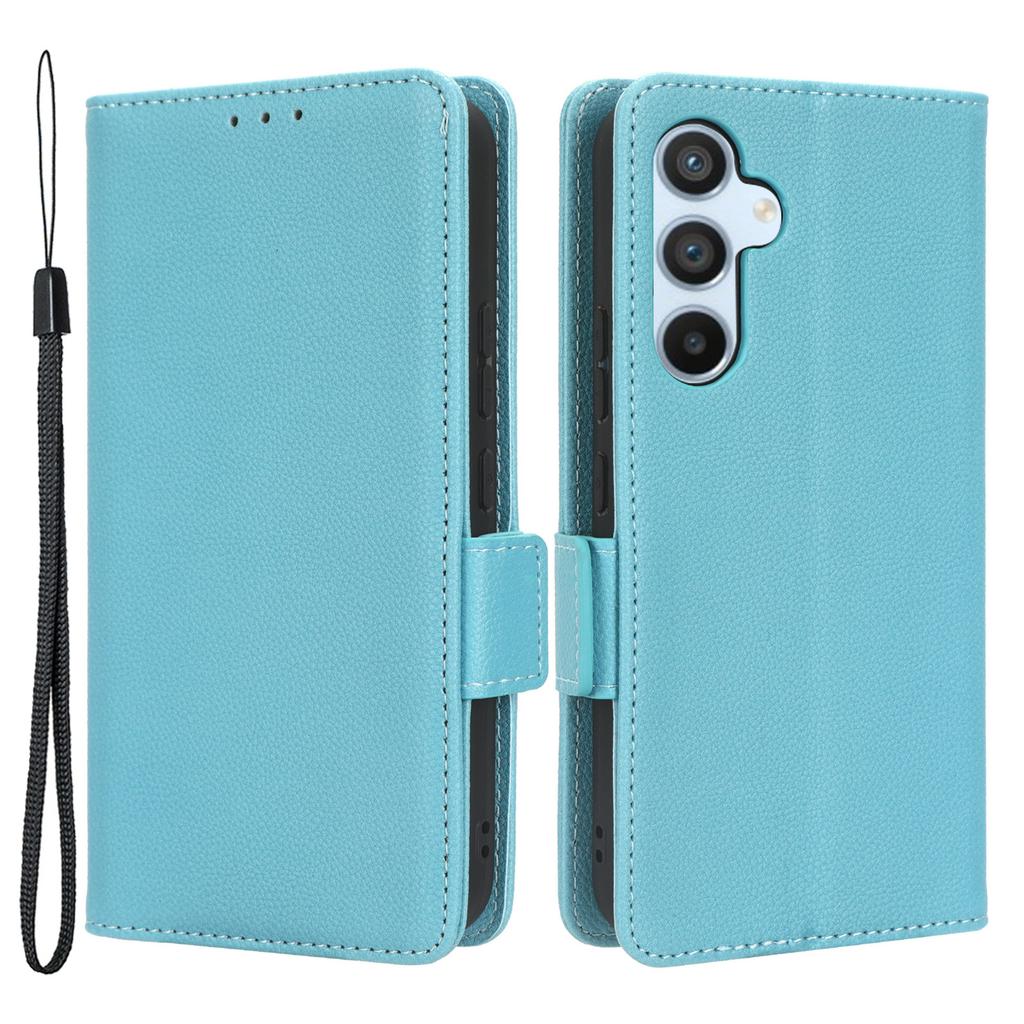 For Samsung Galaxy A54 5G Mobile Phone Cover Wallet Stand Litchi Texture PU Leather Dual Magnetic Clasp Phone Case