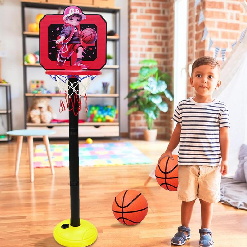 Portable Basketball Hoop Stand Room Basketball Playing Hoop Stand Fun Indoor Ball Mounting Board For Playground Bedroom Balcony