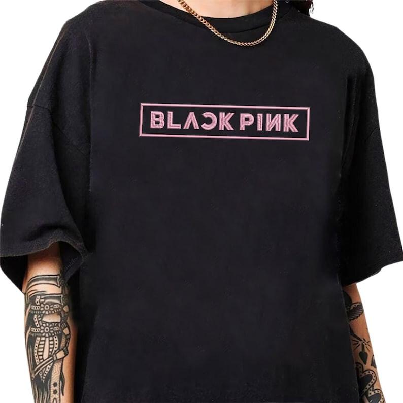 Blackpink Shirt Kpop Tour Tee Born Pink Concert Outfit Unisex Fan Gift Unisex T-Shirt S