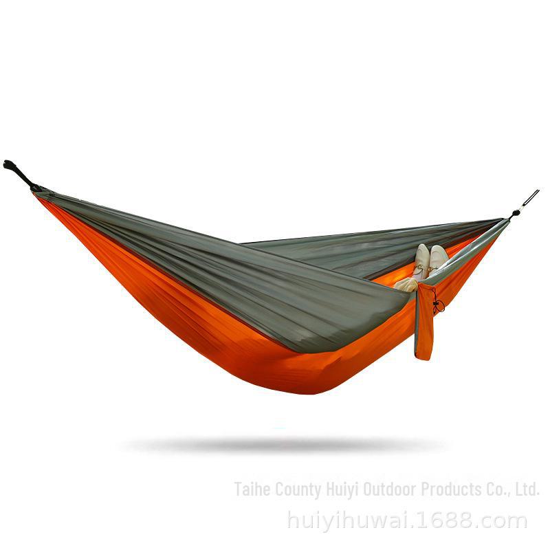 """Schnellöffnende Mückendichte Outdoor-Hängematte mit Netz - Einzel-/Doppel-, Kippsicher, Nylon"""