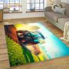 Retro Tractor Car 3D Truck Rug Carpet for Living Room Bedroom Home Decor,Floor Mat Non-slip Decoration for Sofa Doormat Kid Gift