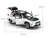 1/32 Toyota RAV4 Off-road Car High Simulation Diecast Metal Alloy Model Car Sound Light Pull Back Collection Kids Toy Gifts F566
