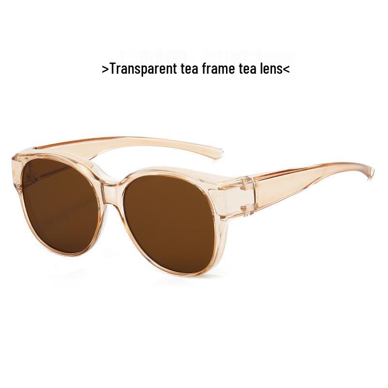 2025 Dual-Use Polarized Cat-Eye Sunglasses: Clip-On Myopia Glasses for Women & Men