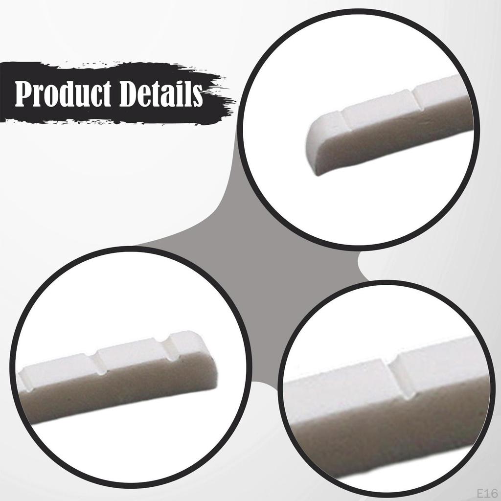 Electric Guitar Bone Nut Artificial Easy to Install Maintenance Precision Luthier Tool
