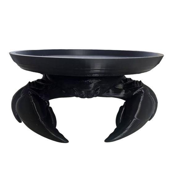 3D Printed Crab Tray Multi-purpose Jewelry Trinket Keys Storage Tray Crab Figurine Home Office Kitchen Desktop Decoration Ornament