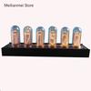 LED Glow Nixie Tube Clock Metal Wood Table Clock Silent Vintage RGB Digital Watch Alarm Electronic Desktop Clocks Gift Ideas