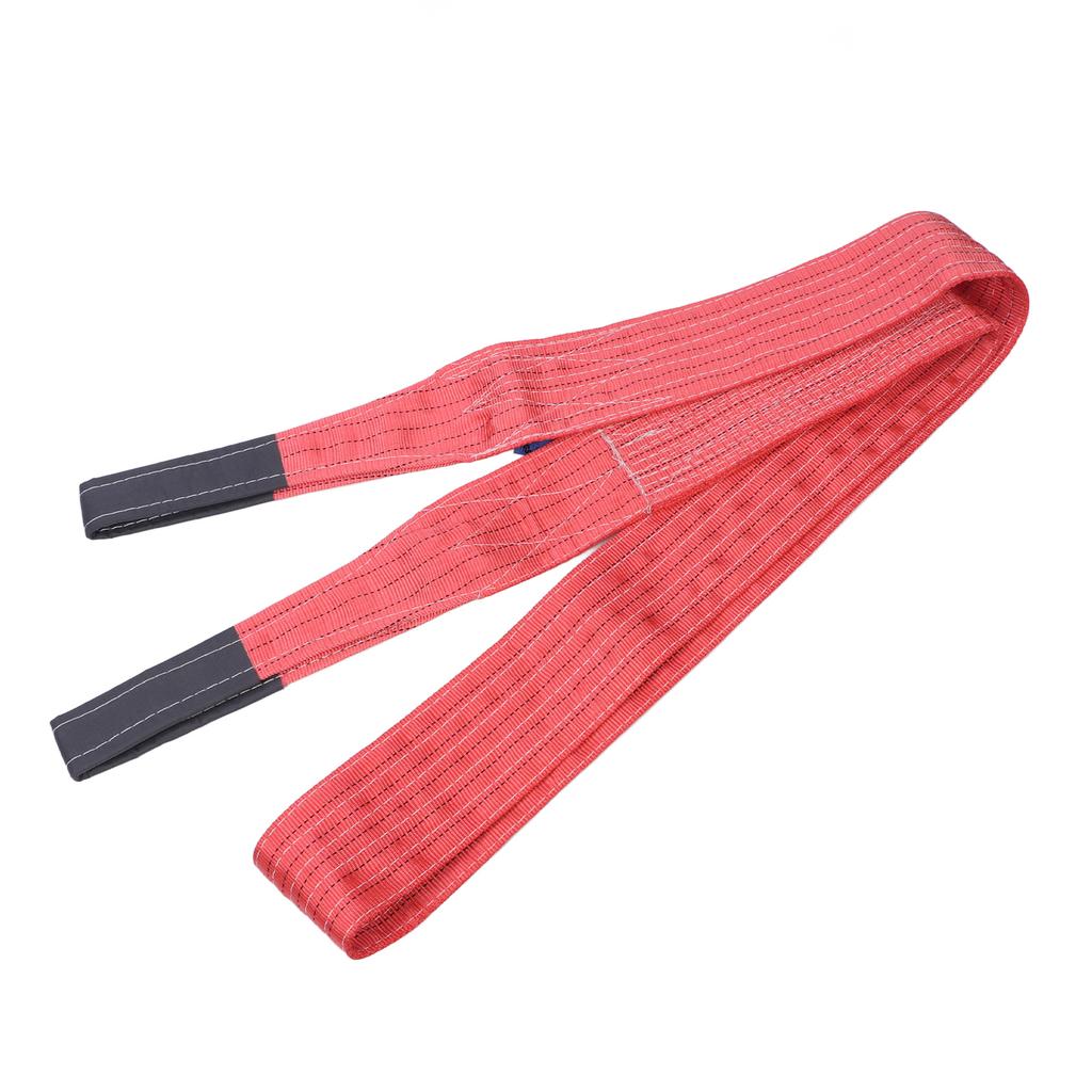 Red Rigging Lifting Strap 5T 11023LB Bearing 4M 13.12FT Length Hoisting Towing Lift Sling for Industrial Crane