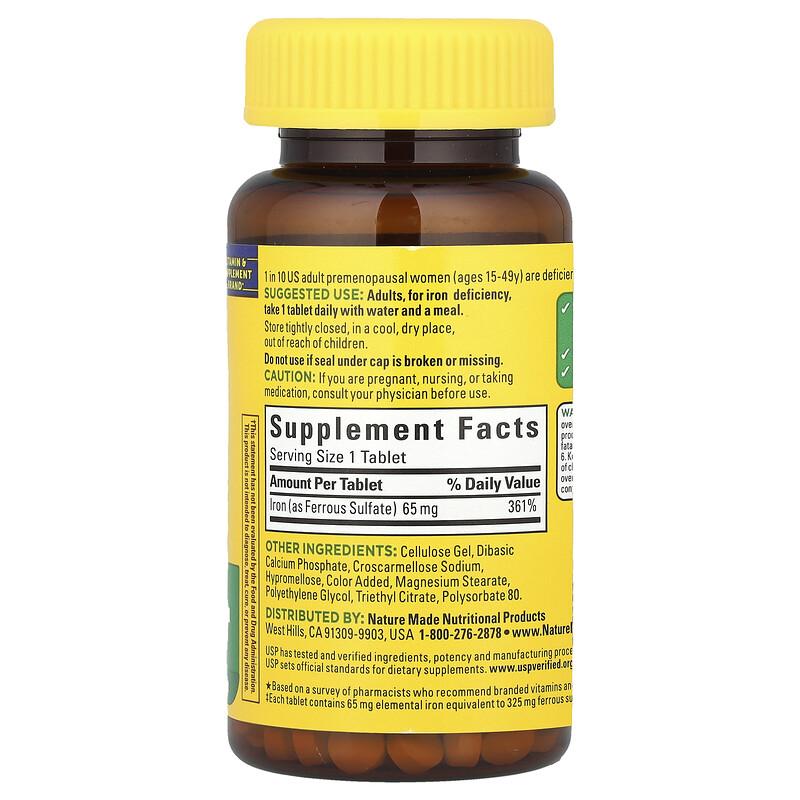 Ferro, 65 mg, 180 Compresse