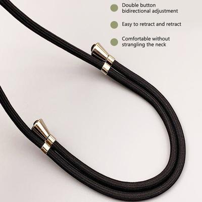 Crossbody Lanyard Řemínek na krk Univerzální nastavení pro mobilní telefon Dlouhé závěsné lano s klipem Anti-Lost Lanyard