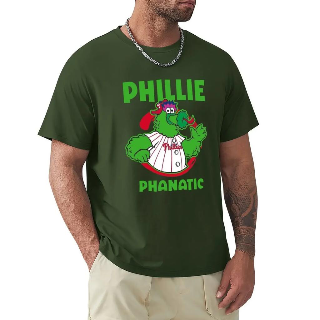 Schweiß-T-Shirts Hippie-Kleidung Herren Grafik-T-Shirts Neue Mode Schwergewicht Vintage Sommer Streetwear phillies phanatic grünes T-Shirt