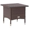 VidaXL Tea Table Brown 50x50x47 Cm Woven Resin