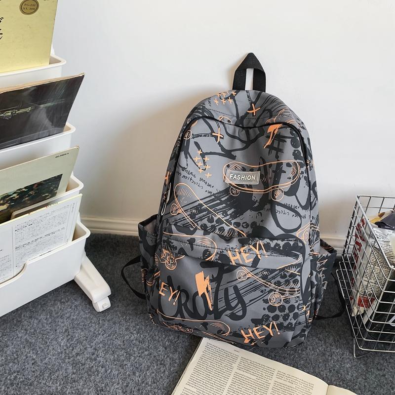 Мужской рюкзак с принтом граффити для женщин — фото 15