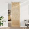 vidaXL Sliding Door with Hardware Kit 83x232 Cm Solid Pine Wood 3333228