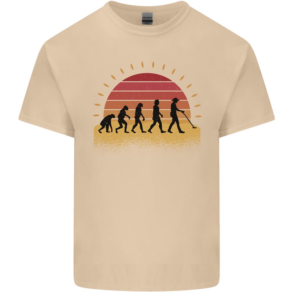 Metal Detecting Evolution Detector Unisexs Light Cotton TShirt