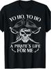 Pirate Life T-Shirt Printed with Pirate Skull and Pirate Logo, Size S-XXXL