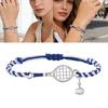 Comfortable Adjustable Wrist Strap Blue Unisex Sports Hand Chain Bracelet Jewelry For Tennis And Daily Wear