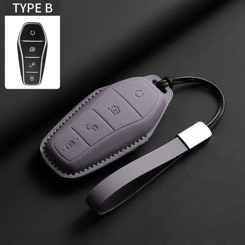 Car Key Cover Case Holder For Byd Han Ev Tang Dm Qin Plus Song Pro Max Yuan Dolphin E2 Protector Auto Key Car Accessories
